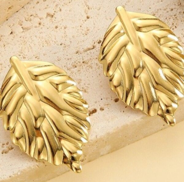 Anti Tarnish Leaf Earring