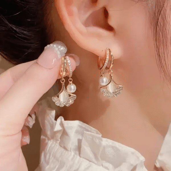 Korean Pearl Hanging Earring