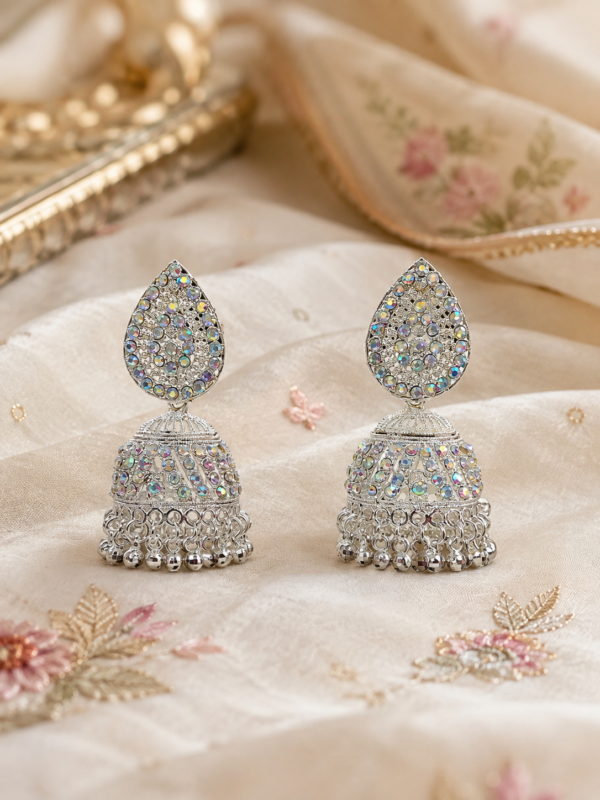 SILVER JHUMKA