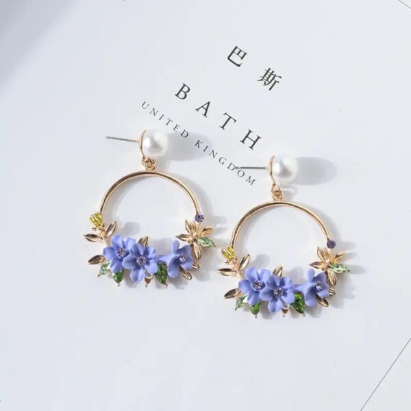 PURPLE FLOWER HOOP