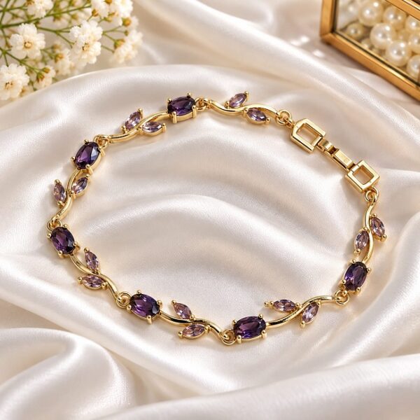 Wine Tulip Bracelet