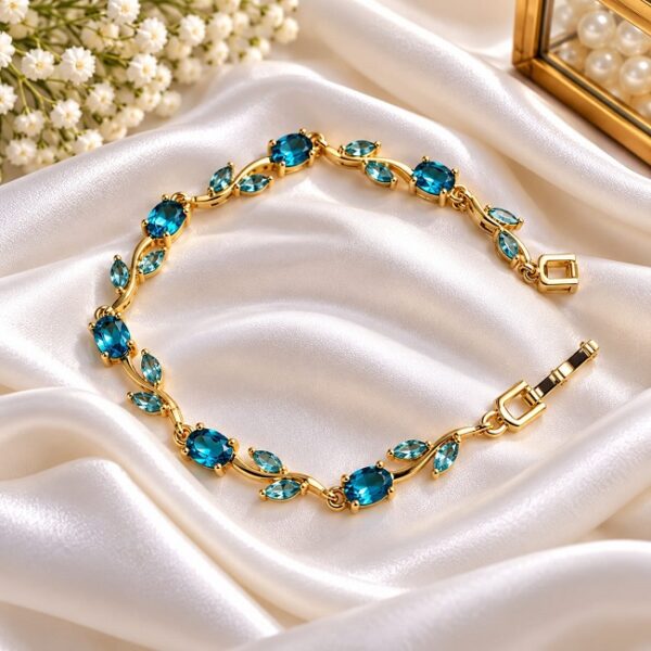 Light Blue Tulip Bracelet